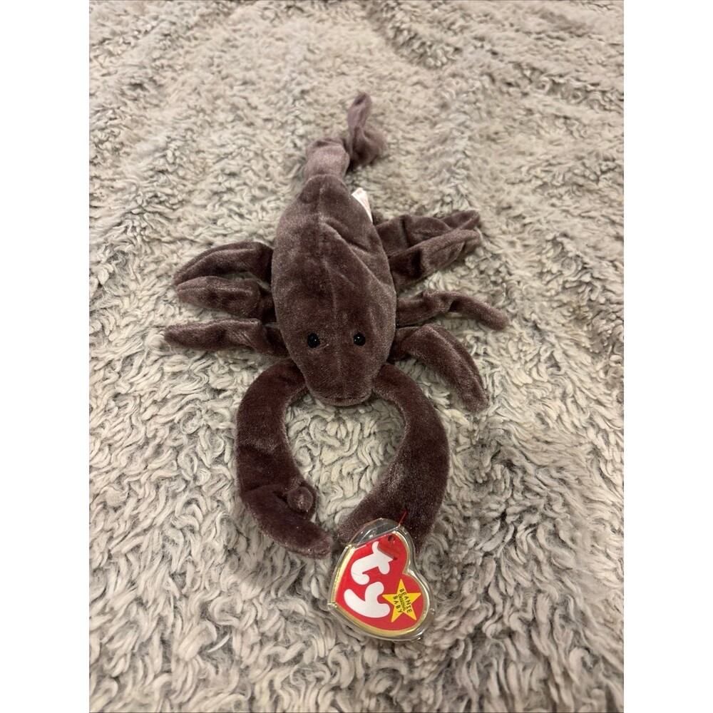 Ty Beanie Baby Stinger Scorpion Plush Toy Brown Excellent‎ Condition Tagged